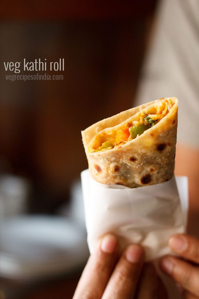 Kathi Roll  How to make Veg Kathi Roll » Dassana's Veg Recipes